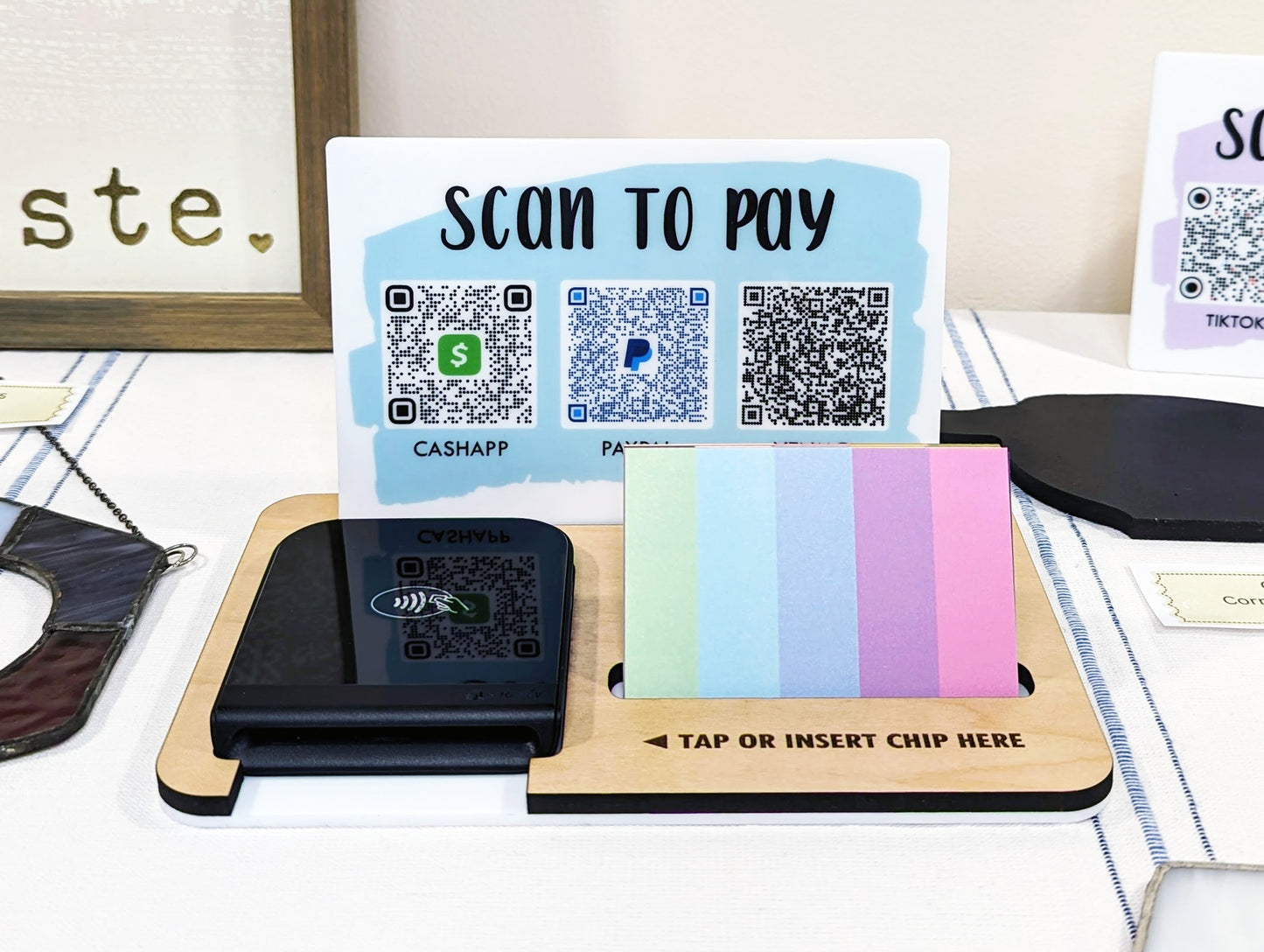 "Scan to Pay" Market Payment Station for Shopify Reader