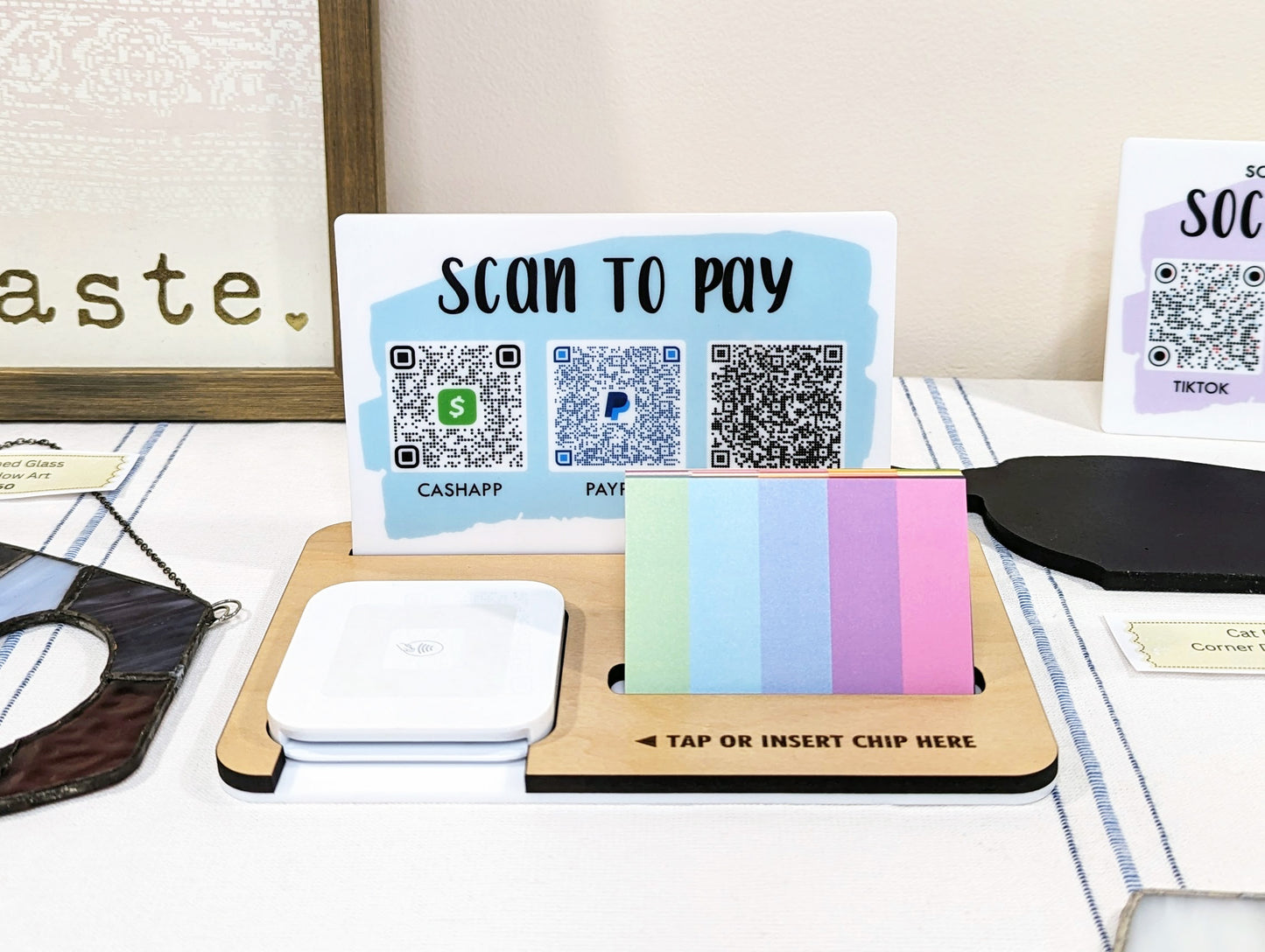 "Scan to Pay" Market Payment Station for Square Reader