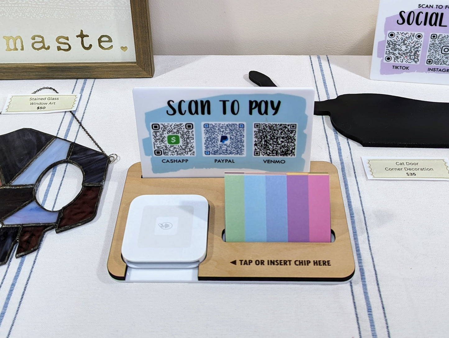 "Scan to Pay" Market Payment Station for Square Reader