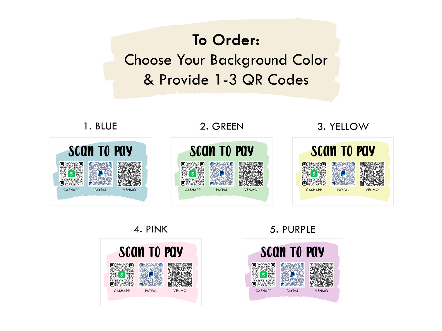 "Scan to Pay" Market Payment Station for Square Reader