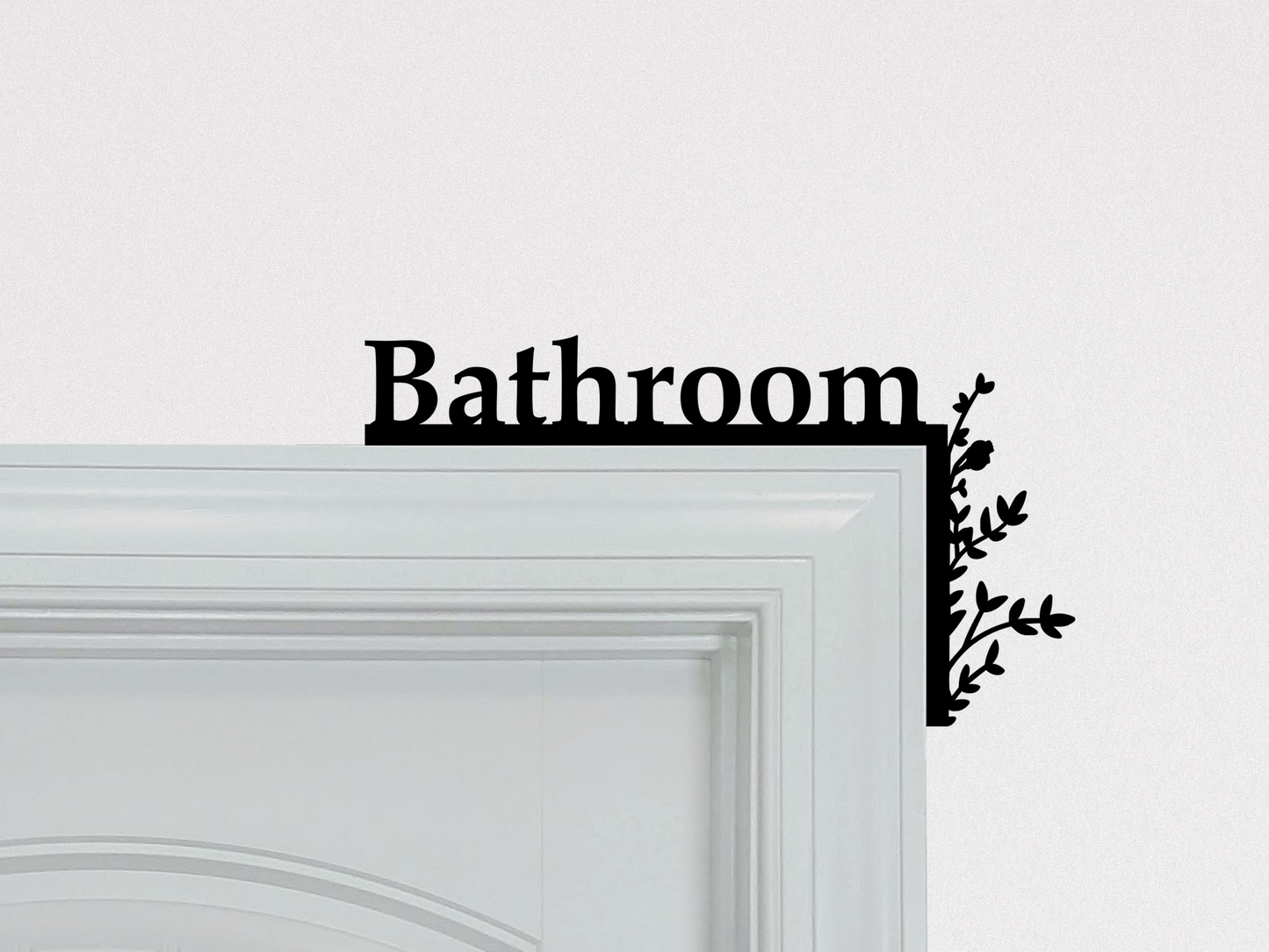 Bathroom "Over the Door" Door Topper Sign