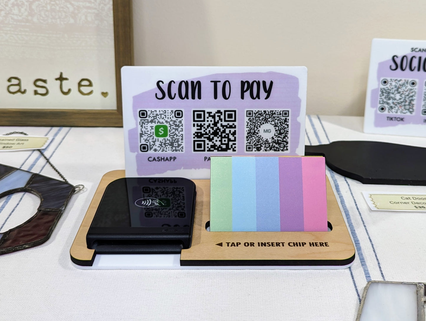 "Scan to Pay" Market Payment Station for Shopify Reader