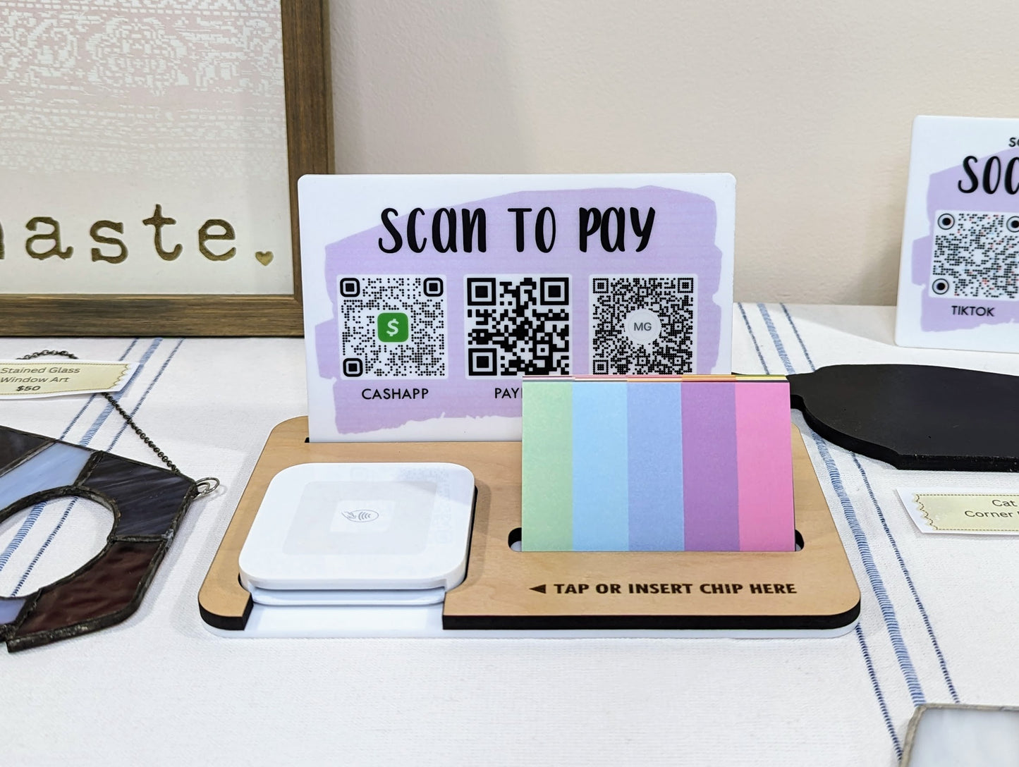 "Scan to Pay" Market Payment Station for Square Reader