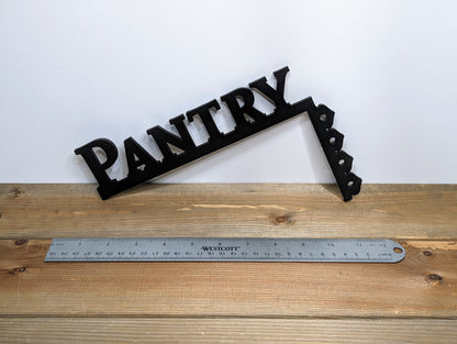 Pantry Door Topper Corner Sign