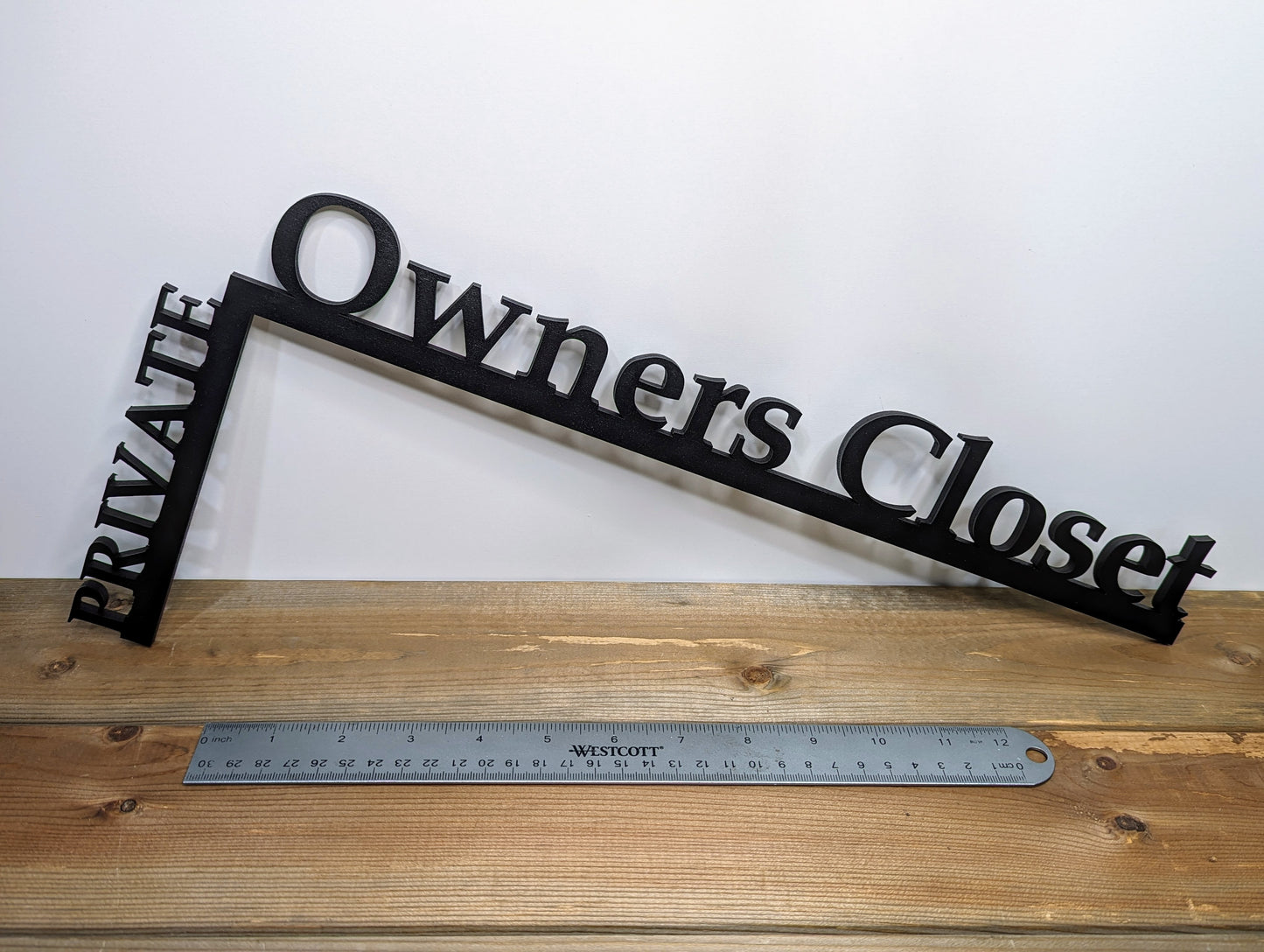 Owner's Closet "Over the Door" Door Topper Sign