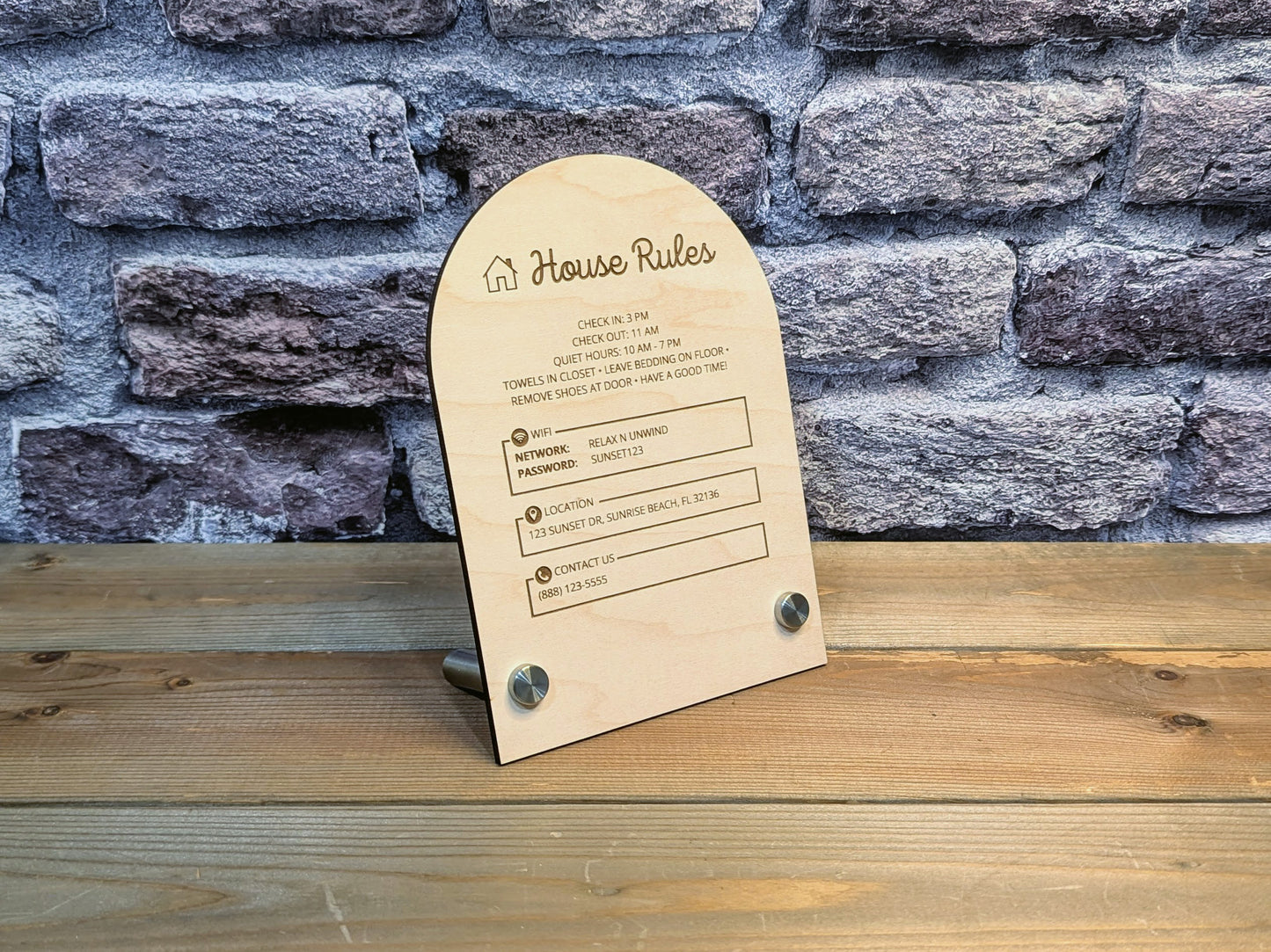 5x7 Custom House Rules Sign
