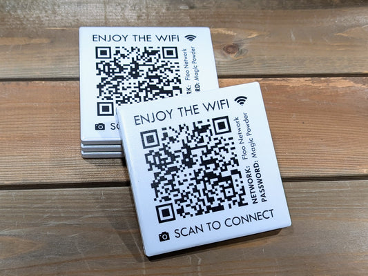 Wifi Ceramic Coaster Set