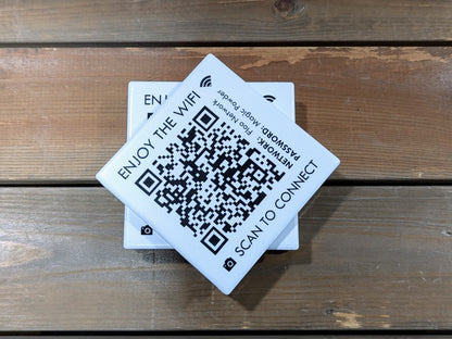 Wifi Ceramic Coaster Set