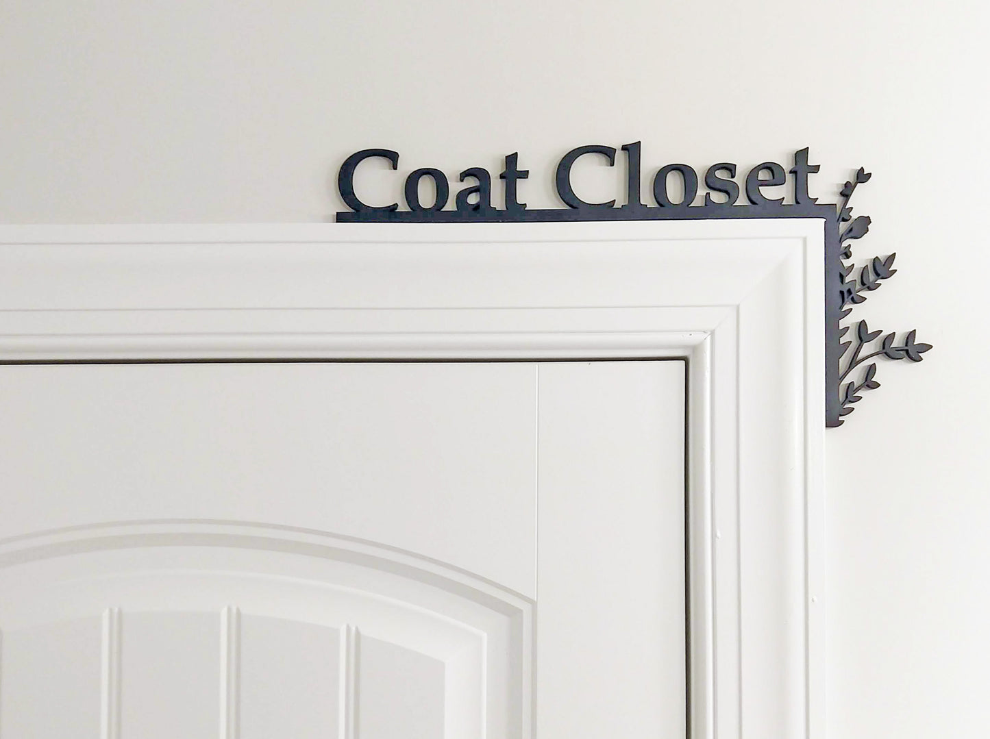 Coat Closet "Over the Door" Door Topper Sign